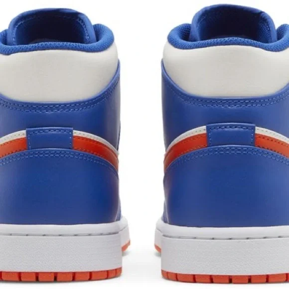 Nike AIR JORDAN  Blue and Orange High-Top Sneakers SIZE 18 - Picture 5 of 7